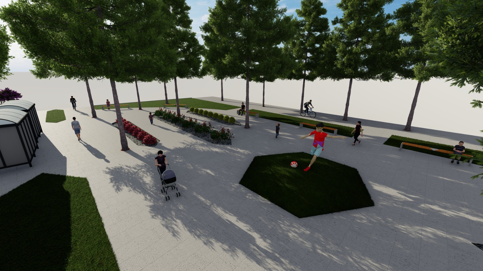 Muğla Büyükşehir Belediyesi, Menteşe’deki Muğlaspor Parkı’nı yeniliyor. Park, modern peyzaj