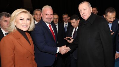 Menemen Belediye Başkanı Aydın Pehlivan, Ankara'da Cumhurbaşkanı Erdoğan ve bakanlarla