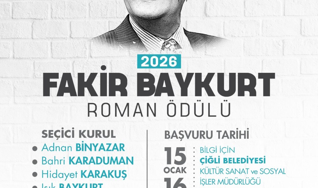 Çiğli Belediyesi'nin düzenlediği 7. Fakir Baykurt Roman Ödülü için başvurular