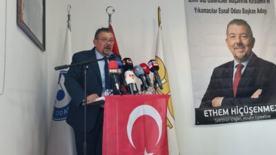 İzmir Oto Galericiler Odası Başkan Adayı Ethem Hiçüşenmez, esnafın belini