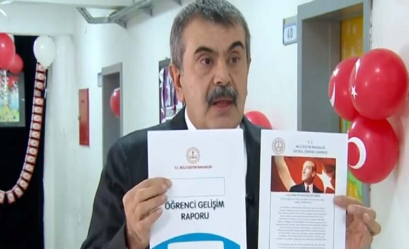 Bakan Yusuf Tekin, ilkokul gelişim raporlarından Atatürk resminin çıkarılmasına yönelik