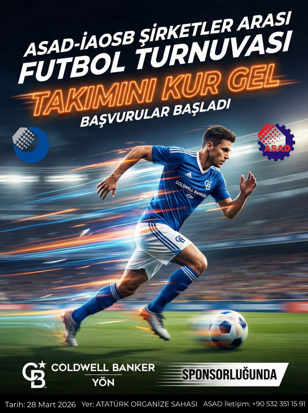 ASAD-İAOSB Şirketler Arası Futbol Turnuvası İzmir İş Dünyasının Kalbi Sahaya İniyor