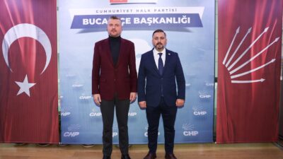 Buca Belediye Başkanı Görkem Duman, yeni CHP İlçe Başkanı Suat