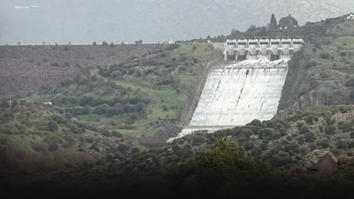 Güzelhisar Barajı doluluk oranı %100 oldu! İzmir'de baraj kapakları kontrollü