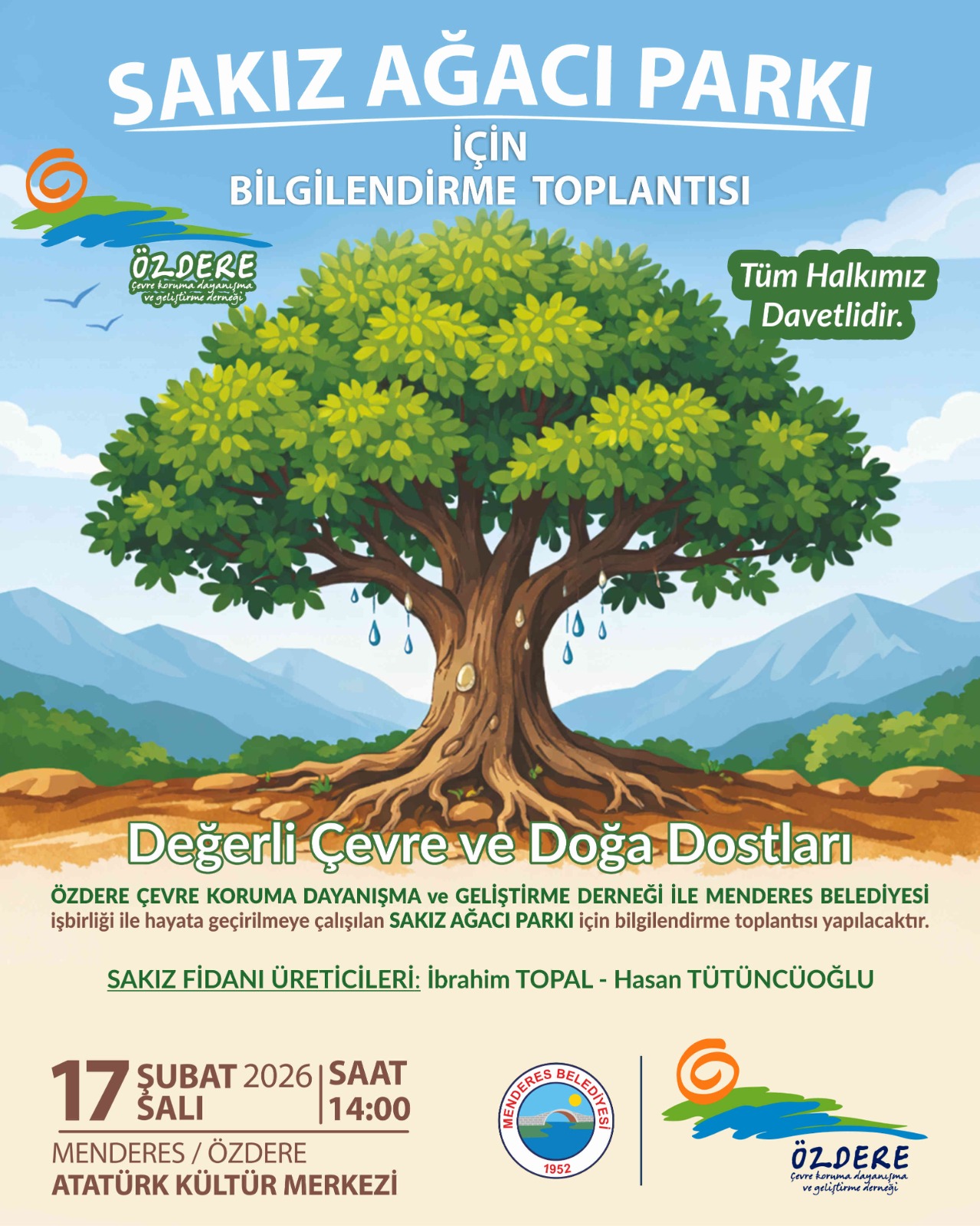 Menderes Sakız Ağacı Projesi ile Özdere'de yeni bir dönem başlıyor!