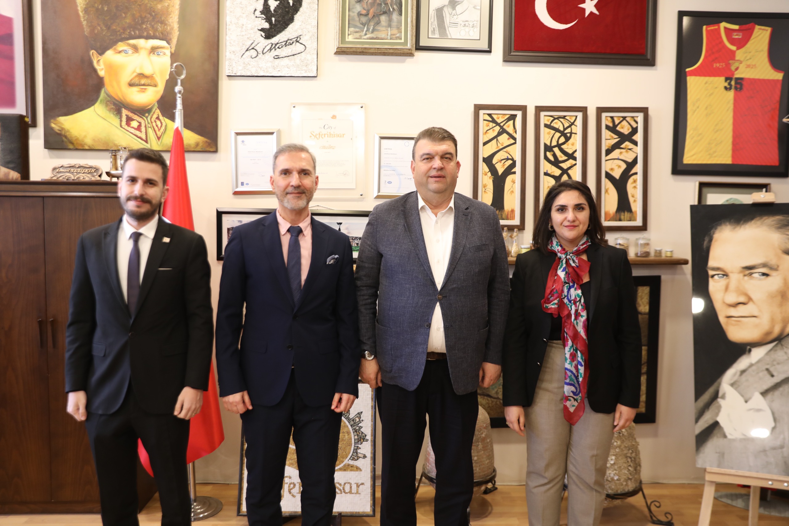 Seferihisar KKTC Ziyaretinde ortak çalışmalar