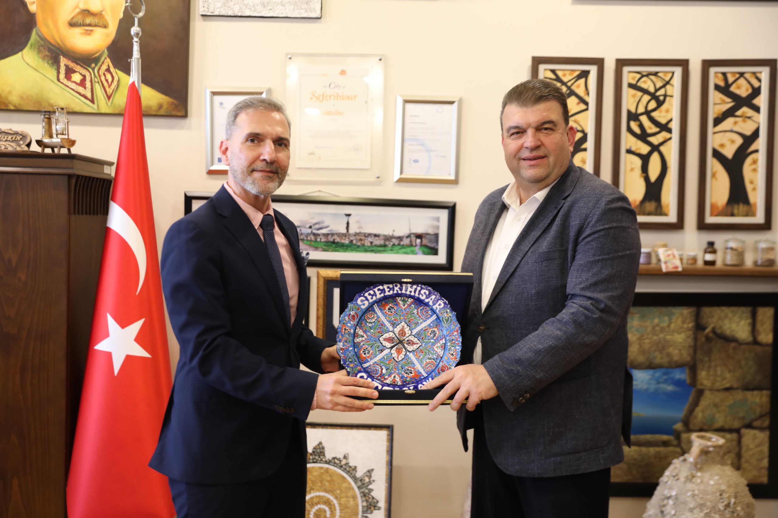Seferihisar KKTC Ziyaretinde ortak çalışmalar