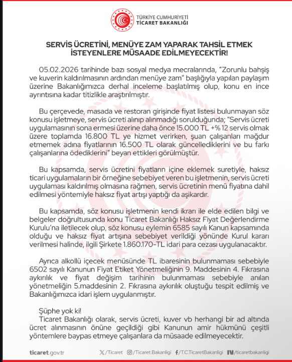 Servis ücreti cezası kapıda