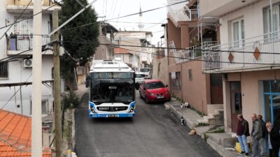 Konak Çobançeşme sakinlerinin talebi üzerine yol düzenlendi ve alçak tabanlı