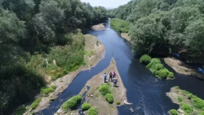 Ege Bölgesi'nde etkili olan yağışlardan sonra Gediz nehri hayata döndü.