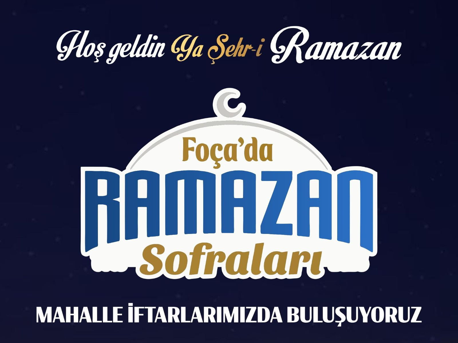 Foça Belediyesi, Ramazan ayı boyunca ilçenin farklı mahallelerinde kuracağı sofralarla