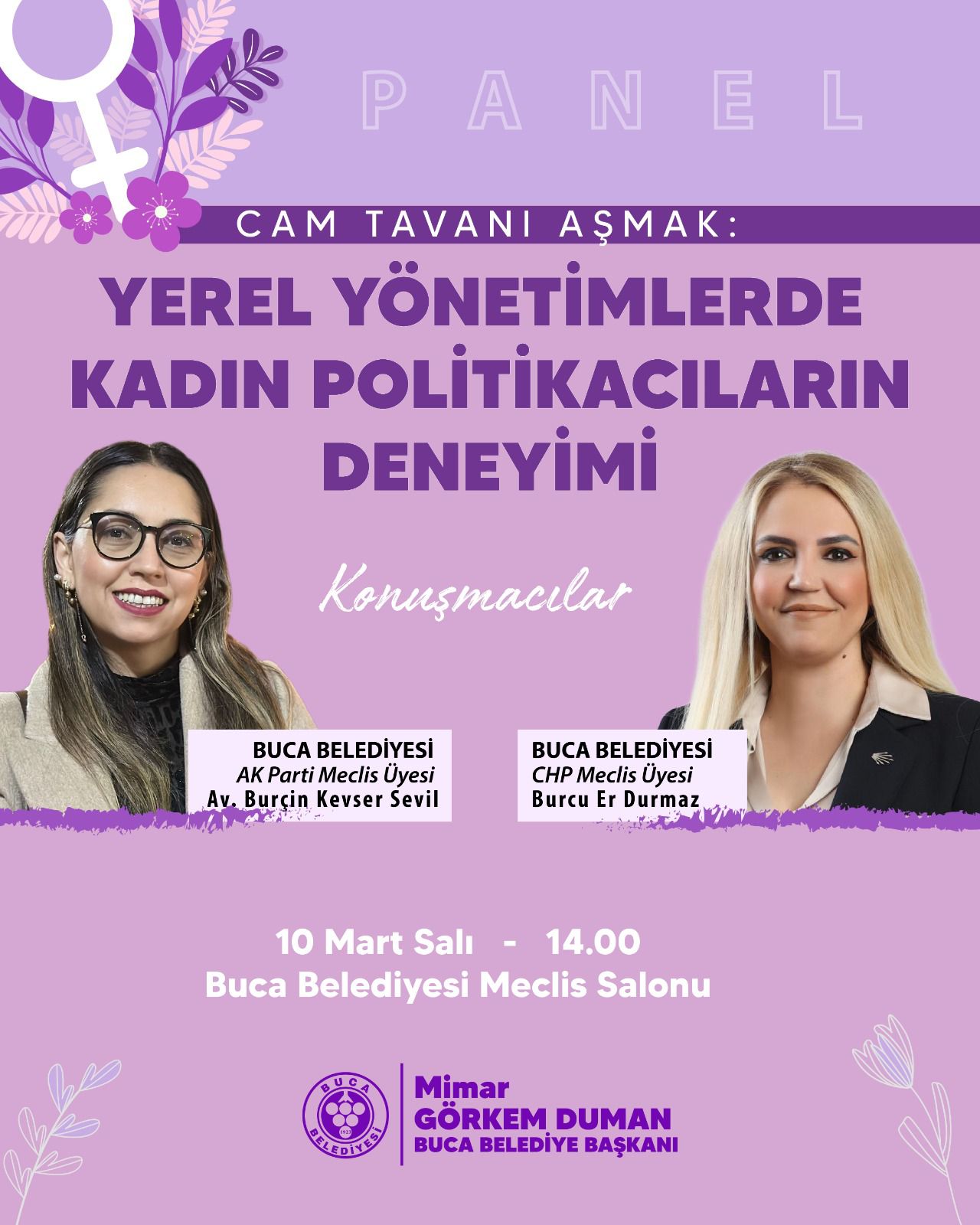 Buca'da kadın siyasetçiler paneli! CHP'li Burcu Er Durmaz ve AK