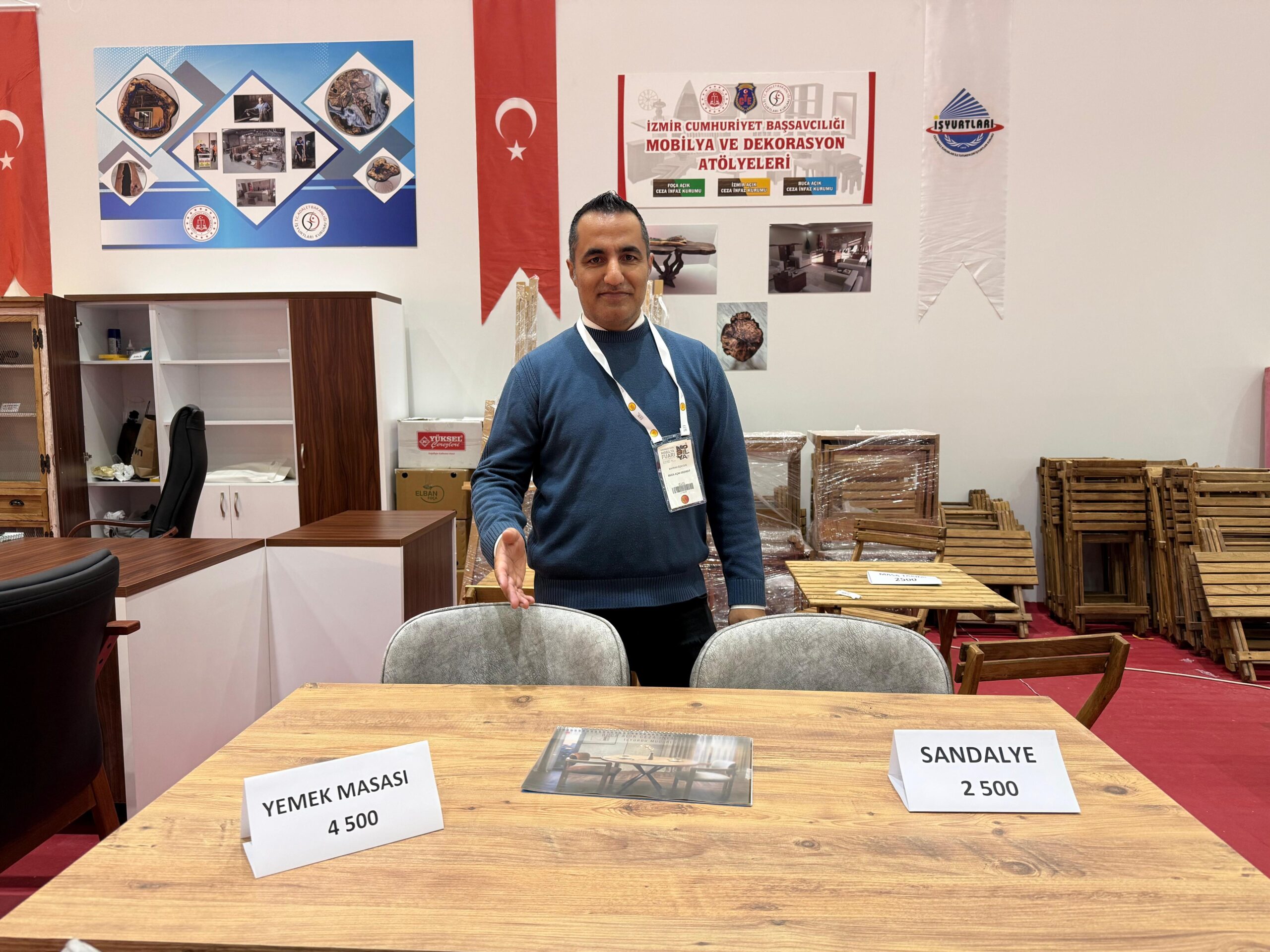 Cezaevinden İzmir Mobilya Fuarına Harika Ürünler