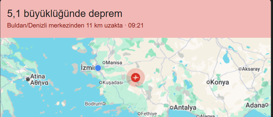 Denizli Deprem Haberiyle Sarsıldı