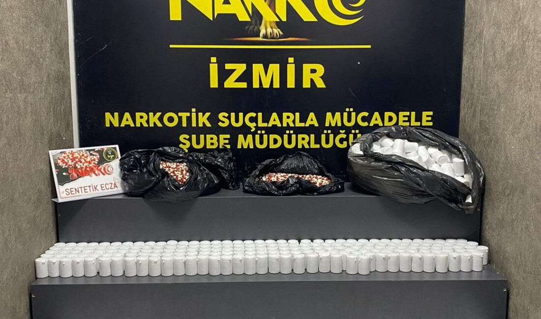 İzmir Karabağlar uyuşturucu operasyonu ile 84 bin adet zehir hapı