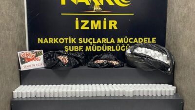 İzmir Karabağlar uyuşturucu operasyonu ile 84 bin adet zehir hapı