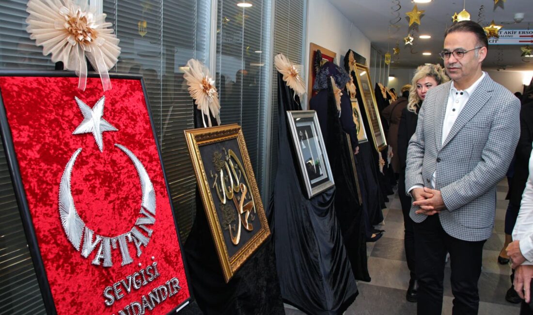 İzmir Sanat Sergisi Açıldı: 60 Eserle Manevi Yolculuk! İzmir Sanat Sergisi İl Millî Eğitim'de kapılarını açtı! Ömer Yahşi'nin