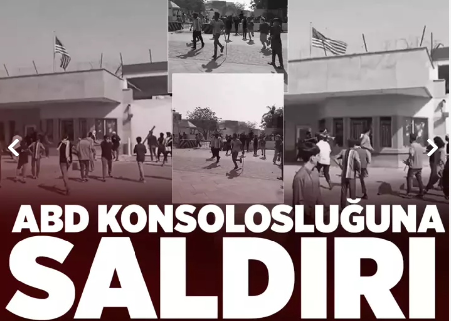 Pakistan ABD Konsolosluğu Kuşatıldı! Kanlı Baskında Ölüler Var Pakistan ABD Konsolosluğu kan gölüne döndü! Karaçi ve Bağdat'ta Hamaney
