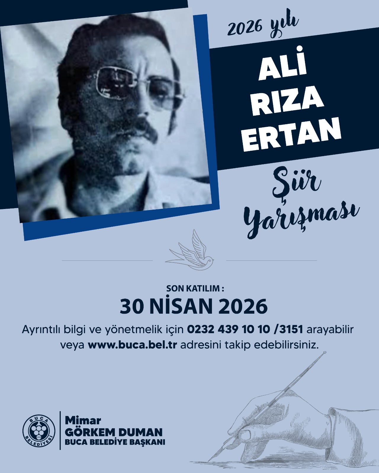 Buca’nın köklü geleneği Ali Rıza Ertan Şiir Yarışması 26. kez