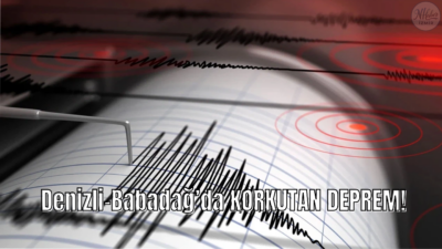 Denizli Babadağ'da meydana gelen 3.6 büyüklüğündeki deprem panik yarattı. Can