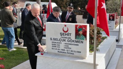 Başkan Aydın Pehlivan 18 Mart’ta Menemenli şehit ailelerini ziyaret ederek