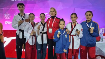 Seferihisarlı sporcular Antalya'daki Taekwondo Şampiyonası'na damga vurdu. Milli takıma bir
