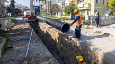 Urla altyapı hamlesiyle taşkınlar tarih oluyor; İZSU 160 milyonluk yatırımla