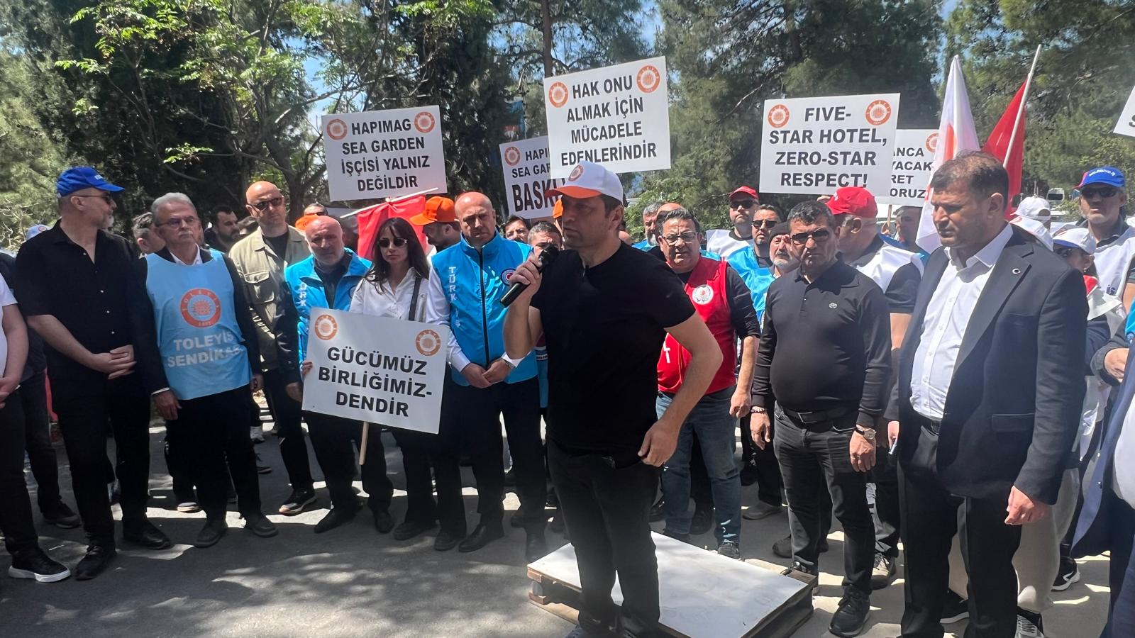 Bodrum Hapimag Otel kapısına o yazı asıldı Grev başladı