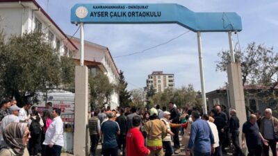 Kahramanmaraş Onikişubat'taki Ayser Çalık Ortaokulu'nda bir öğrencinin gerçekleştirdiği silahlı saldırıda