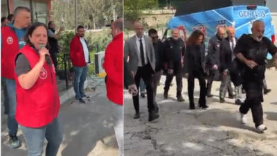 Yıldız Ünsal Karşıyaka şantiyesinde işçilerin öfkesiyle karşılaştı! "8 aydır yalan