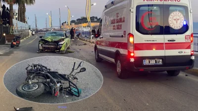 Kuşadası trafik kazası! 1,72 promil alkollü sürücü Mürsel E., skuter
