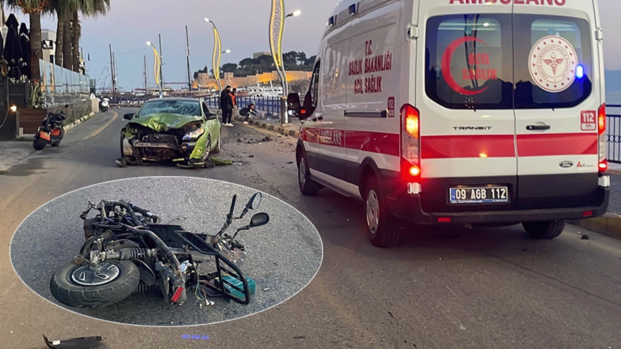Kuşadası trafik kazası! 1,72 promil alkollü sürücü Mürsel E., skuter