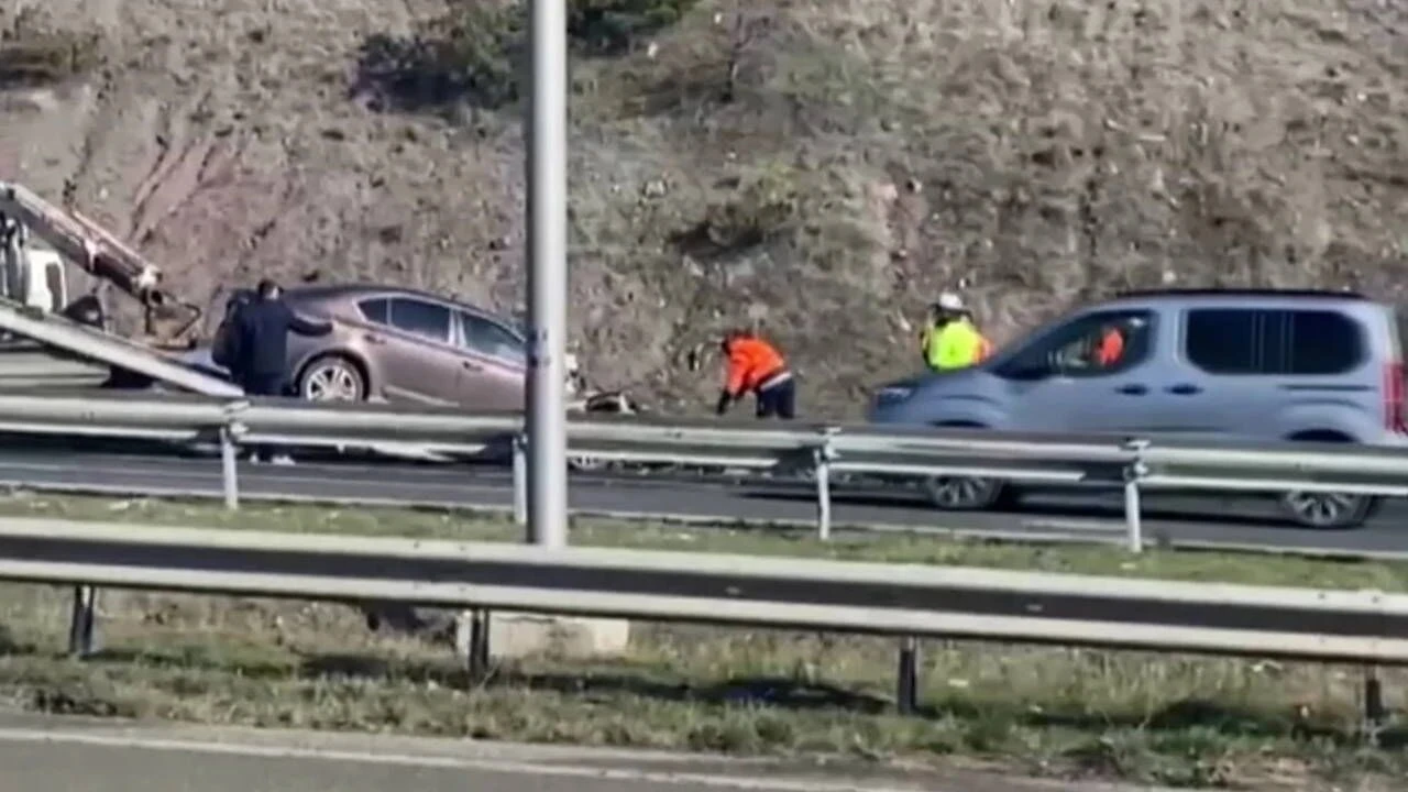 Ankara Kuzey Çevre Yolu'nda ters yöne giren aracın neden olduğu