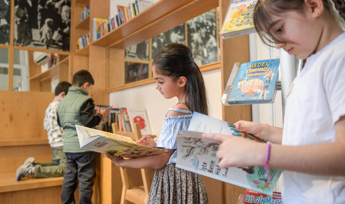 İzmir Buca’daki Işılay Saygın Çocuk Kütüphanesi, 2 bin kitap ve