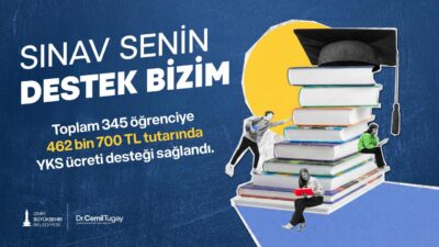 İzmir Büyükşehir Belediyesi, ihtiyaç sahibi 345 öğrencinin YKS sınav ücretlerini