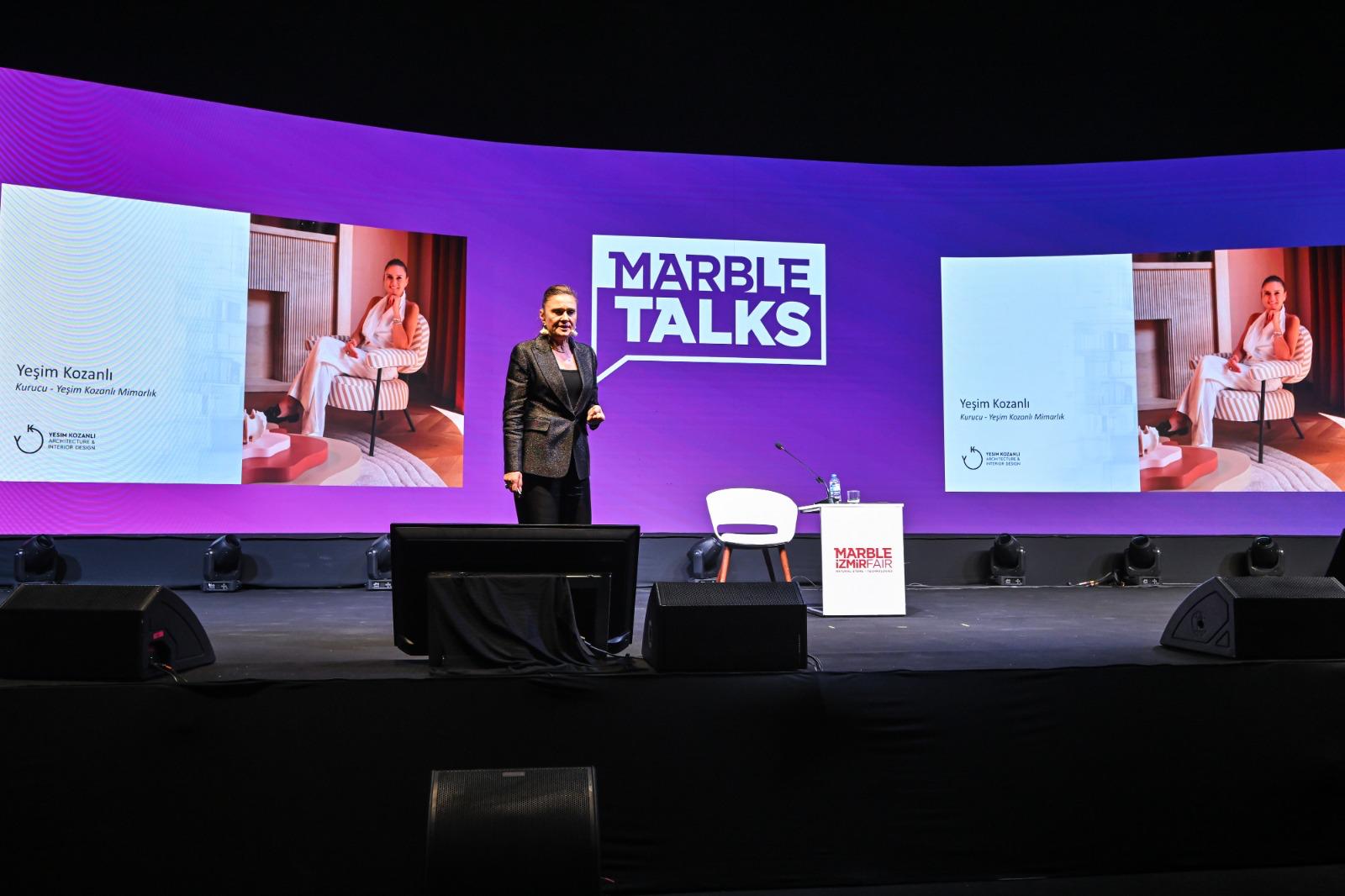 İç Mimar Yeşim Kozanlı, Marble Talks kapsamında doğal taşın "Zamanın