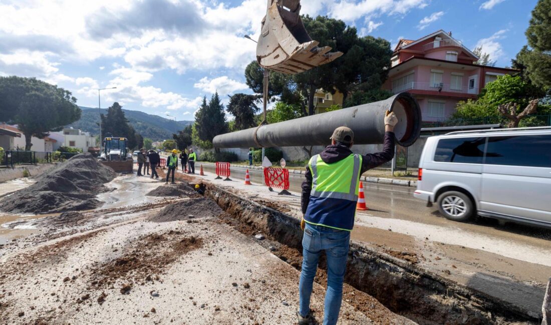 Güzelbahçe’de suya güçlü takviye Yelki hattı ile kesintisiz dönem başlıyor İZSU Genel Müdürlüğü, Güzelbahçe ve Yelki’de yaz aylarında yaşanan su