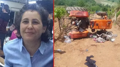 Manisa Sarıgöl’de traktör şarampole yuvarlandı. Kazada Raziye Boylu hayatını kaybetti,