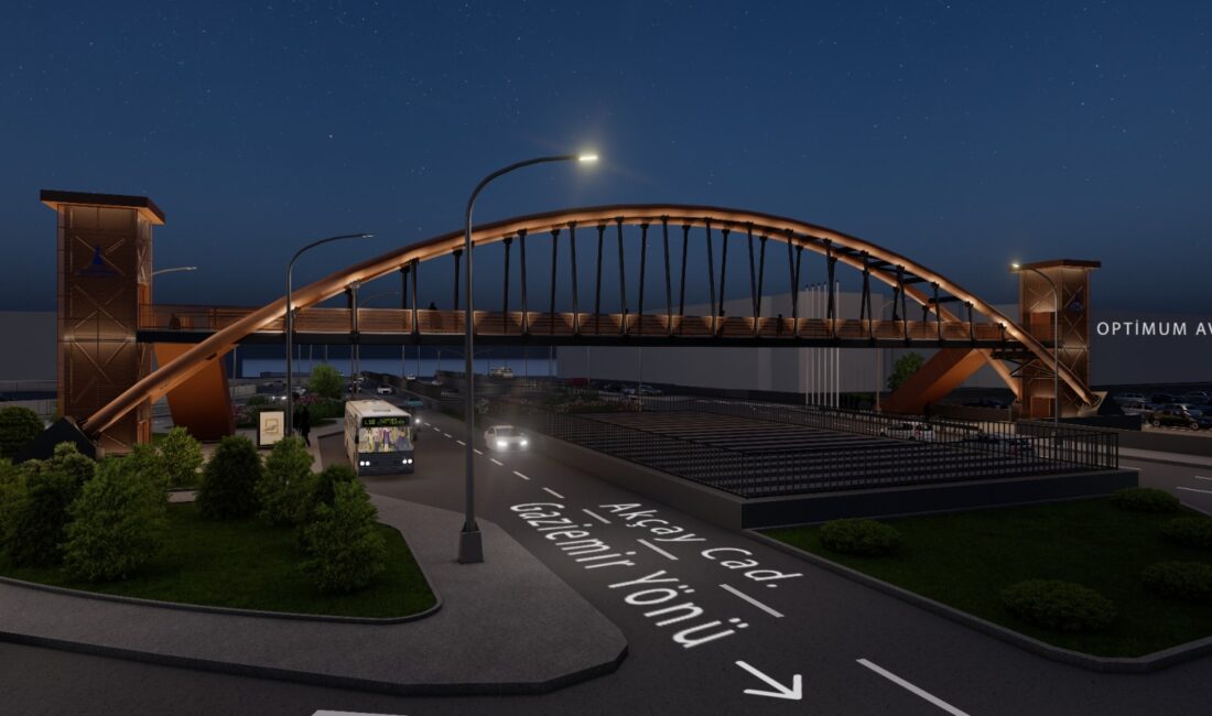 Akçay Caddesi’nde yapılacak yeni üst geçit projesiyle trafik rahatlayacak. Detaylar