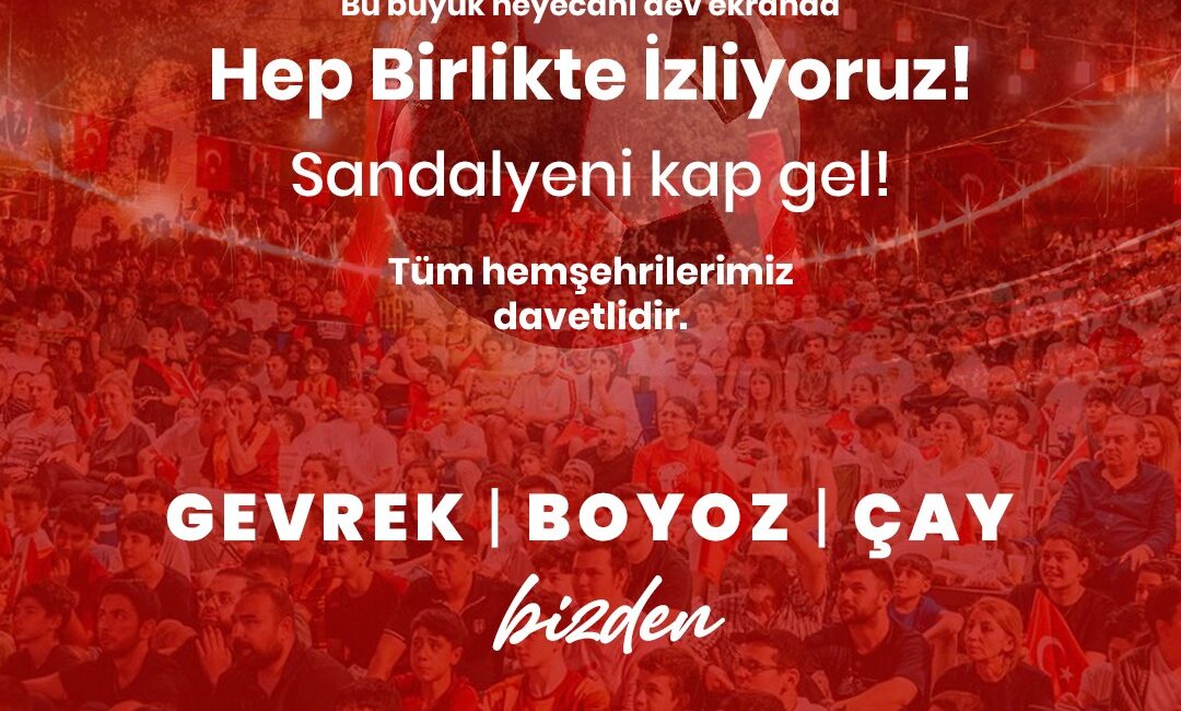 Balçova Dev Ekran Coşkusu! Milli Maç İçin Tek Yürek Balçova'da milli maç coşkusu dev ekrana taşınıyor. Boyozlu, gevrekli şöleni