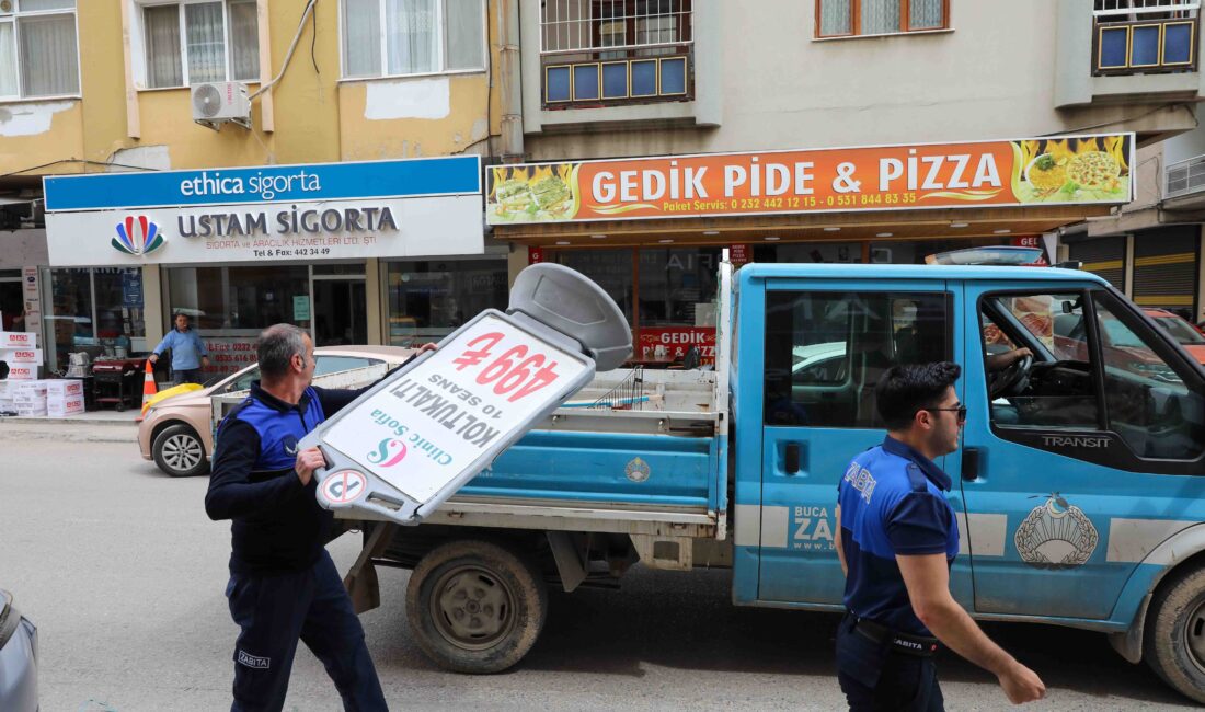 Buca’da kaldırım işgaline karşı operasyon! Cezalar kesildi, işgaller kaldırıldı. Detayları