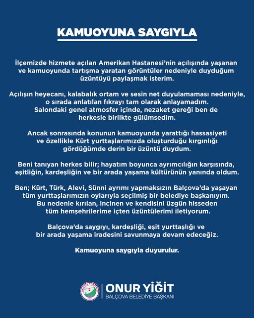 Onur Yiğit tartışmaya noktayı koydu