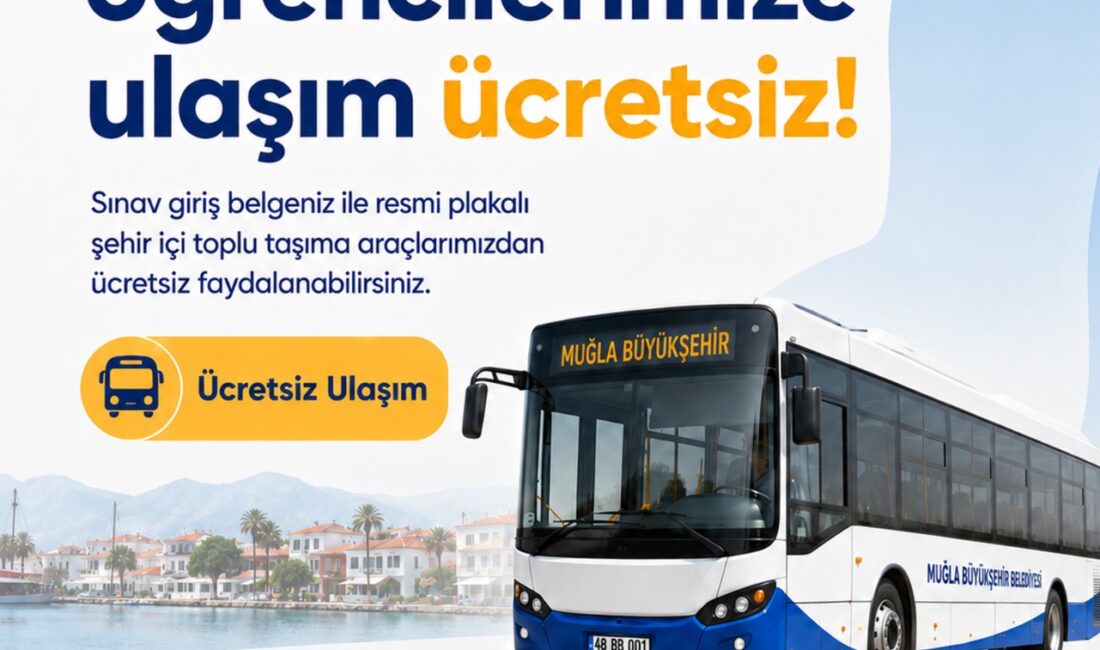 LGS Ücretsiz Ulaşım Müjdesi: Muğla’da Öğrenciye Büyük Destek LGS ücretsiz ulaşım desteği Muğla'da başladı. Saatler ve detayları hemen