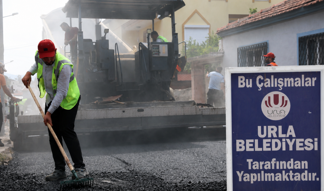 Urla’da 150 milyon liralık asfalt yatırımı başladı. Yenilenen yolların detaylarını