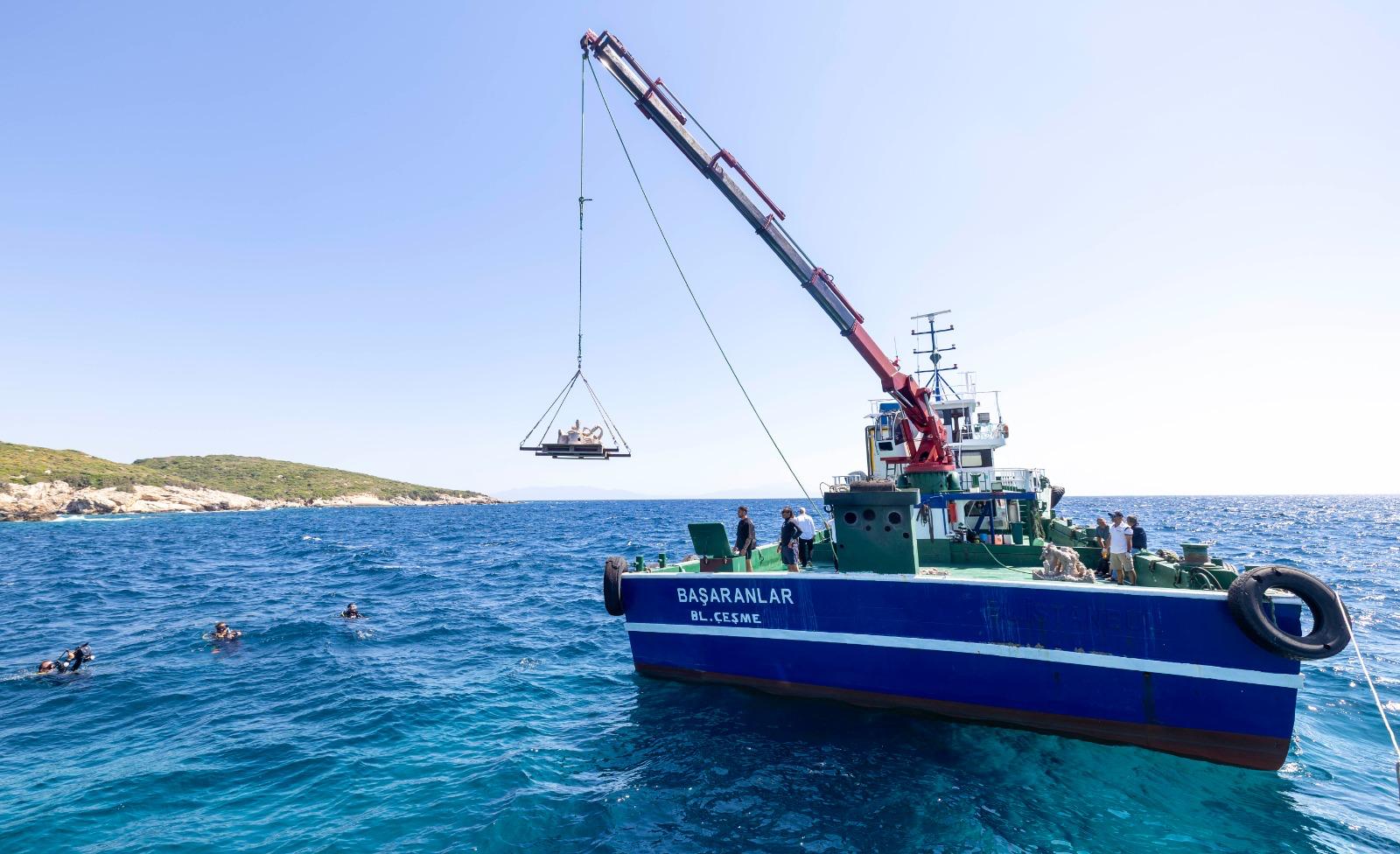 İzmir yapay resif projesiyle atık midye kabukları deniz canlılarına can