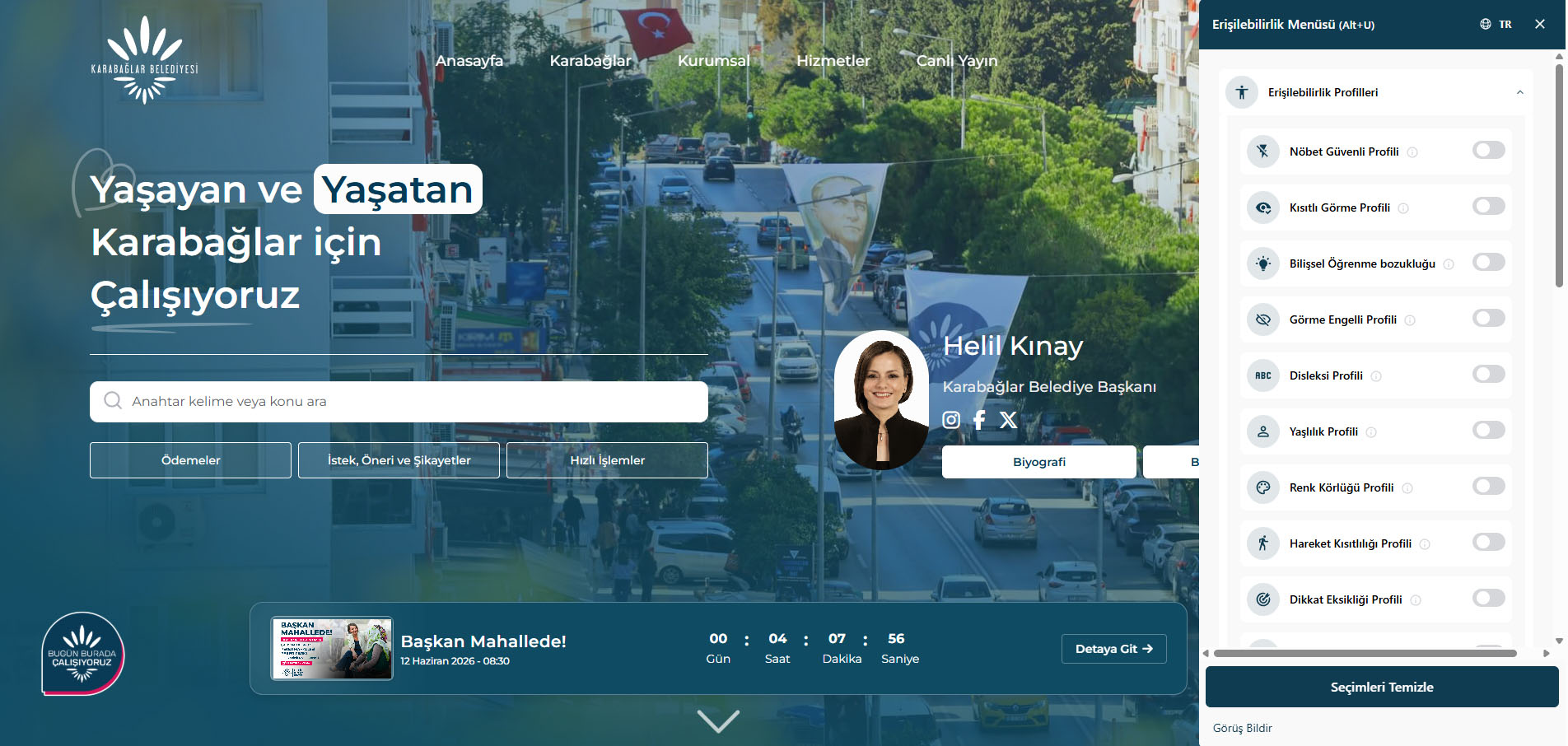 Karabağlar Belediyesi, dijital altyapısını tamamen yenileyerek vatandaş odaklı yeni internet