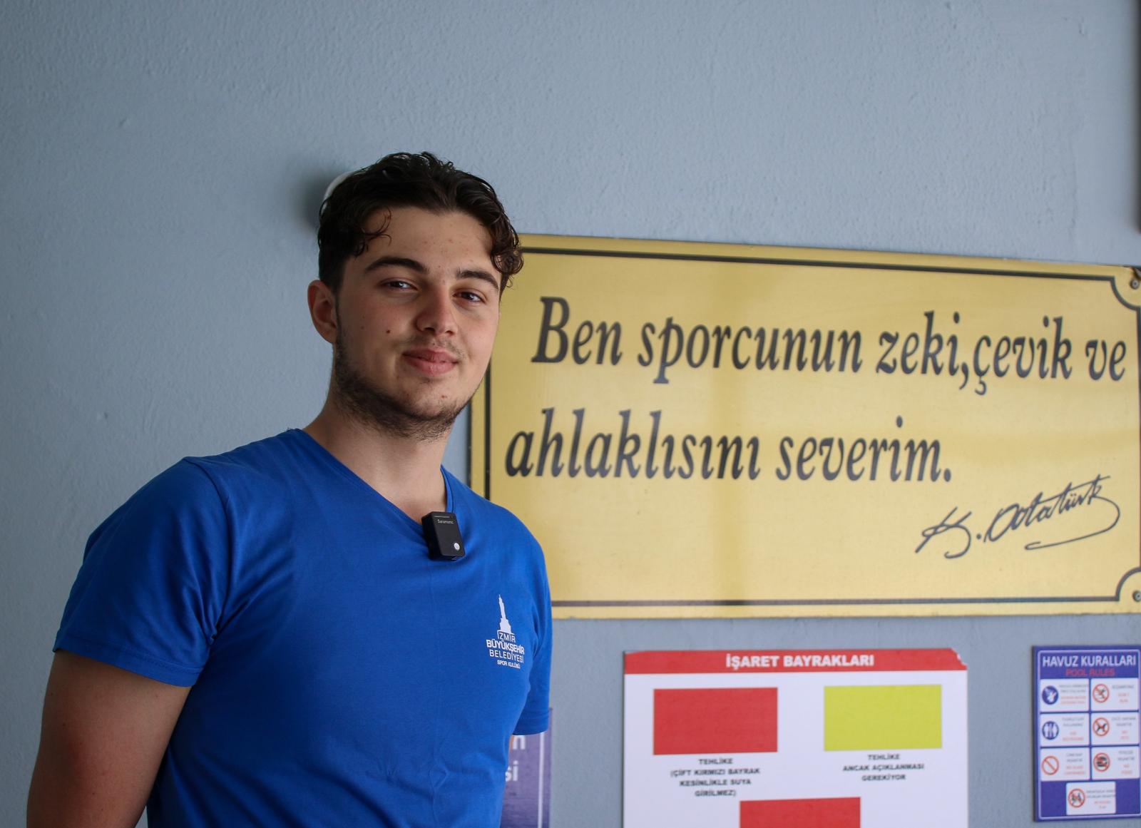 İzmir'in gururu 16 yaşındaki milli sutopçu Yetkin Nadir Esendemir, tedavi